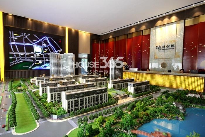 融信杭州公馆项目售楼处沙盘实景图