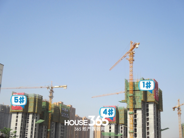 莱安城1、4、5#楼施工进度（2015.5.13）