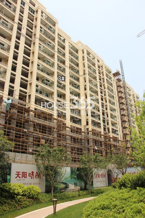 天阳晴朗项目3号楼施工实景图 2015年5月摄