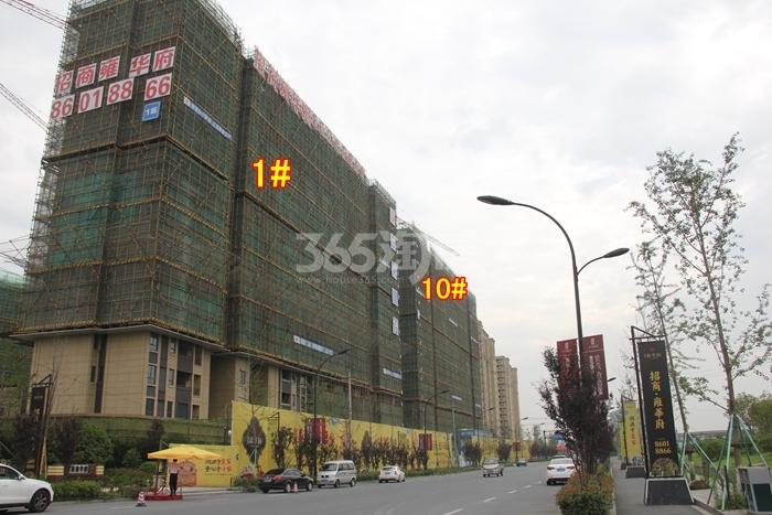 招商雍华府1、10号楼施工进度 2015年6月摄