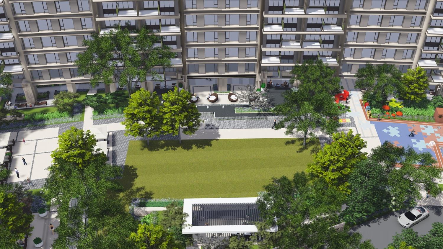 杭州大悦城项目园区鸟瞰效果图