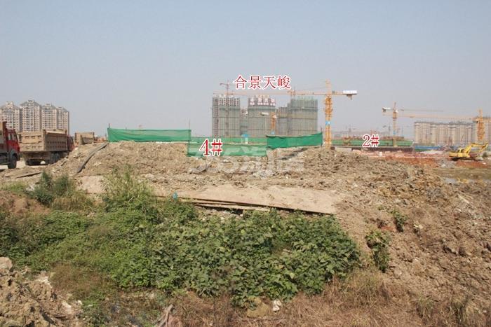 奥克斯杭州未来中心2、4号楼施工进程图（2015.10）