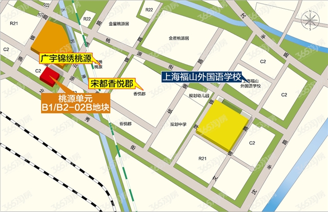 杭远桃源商地区位图